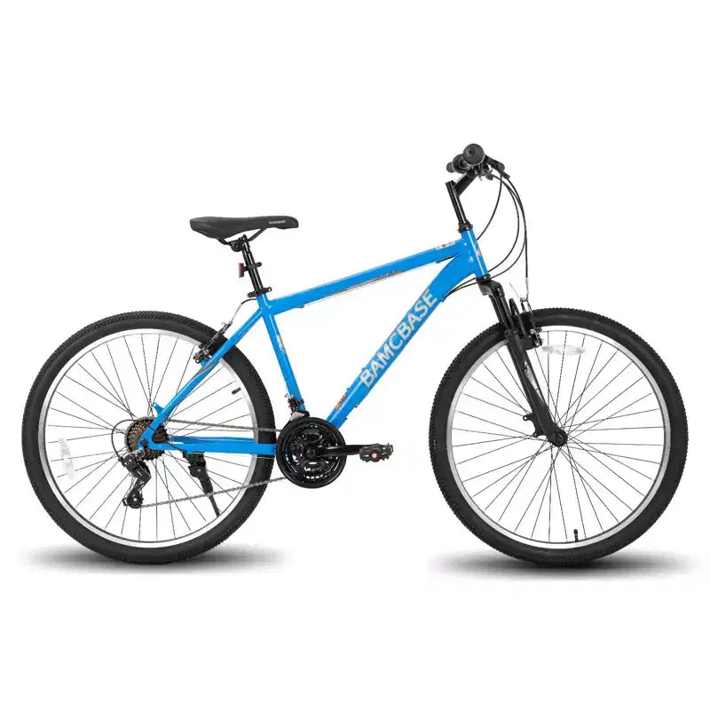 BAMCBASE Agave Mountain Bike, Bicicleta de Montaña para Hombres y Mujeres con 21 Velocidades, Cuadro de Acero de Alta Resistencia, Freno en V, Bicicleta Rígida para Adultos
