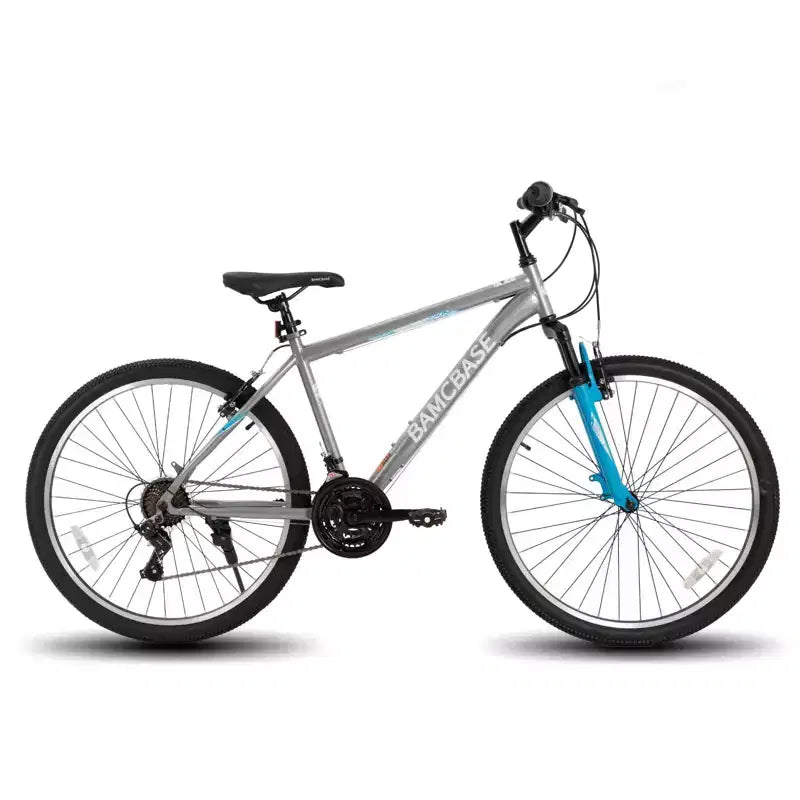 BAMCBASE Agave Mountain Bike, Bicicleta de Montaña para Hombres y Mujeres con 21 Velocidades, Cuadro de Acero de Alta Resistencia, Freno en V, Bicicleta Rígida para Adultos