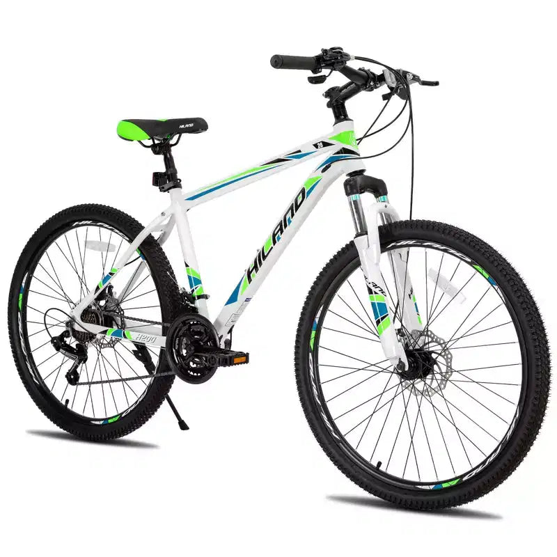 Bicicleta de montaña HILAND 26 para hombre y mujer, rueda de 3/6/multirrayos, 18 velocidades