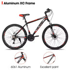 Bicicleta de montaña HILAND 26 para hombre y mujer, rueda de 3/6/multirrayos, 18 velocidades