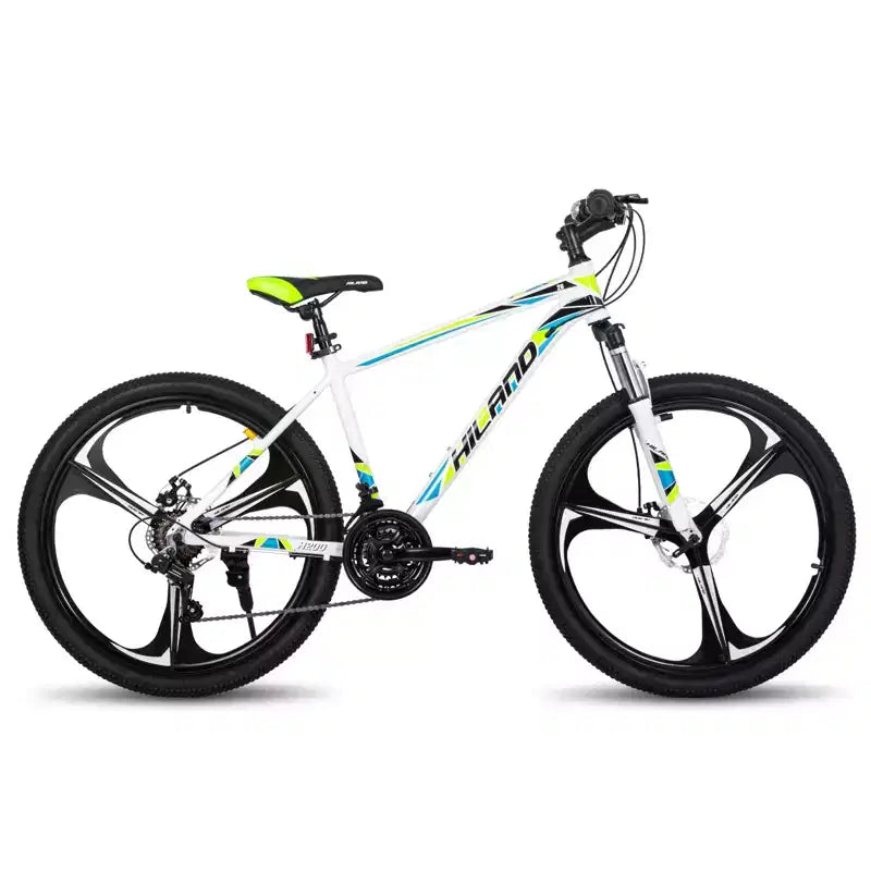 Bicicleta de montaña HILAND 26 para hombre y mujer, rueda de 3/6/multirrayos, 18 velocidades