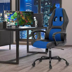 Silla de juego BestMassage Silla de oficina con soporte lumbar Altura ajustable Silla ejecutiva de cuero sintético para mujeres, hombres y adultos
