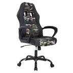 Silla de juego BestMassage Silla de oficina con soporte lumbar Altura ajustable Silla ejecutiva de cuero sintético para mujeres, hombres y adultos