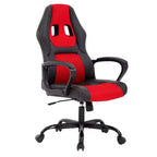 Silla de juego BestMassage Silla de oficina con soporte lumbar Altura ajustable Silla ejecutiva de cuero sintético para mujeres, hombres y adultos
