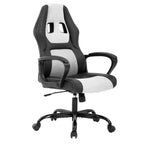 Silla de juego BestMassage Silla de oficina con soporte lumbar Altura ajustable Silla ejecutiva de cuero sintético para mujeres, hombres y adultos