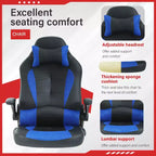 FDW Silla Gaming Silla de Oficina con Soporte Lumbar Silla de Videojuegos de Cuero PU para Adultos