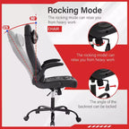 FDW Silla Gaming Silla de Oficina con Soporte Lumbar Silla de Videojuegos de Cuero PU para Adultos