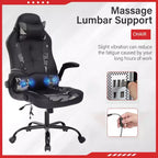 FDW Silla Gaming Silla de Oficina con Soporte Lumbar Silla de Videojuegos de Cuero PU para Adultos