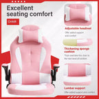 FDW Silla Gaming Silla de Oficina con Soporte Lumbar Silla de Videojuegos de Cuero PU para Adultos