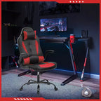 FDW Silla Gaming Silla de Oficina con Soporte Lumbar Silla de Videojuegos de Cuero PU para Adultos
