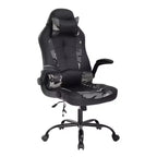 FDW Silla Gaming Silla de Oficina con Soporte Lumbar Silla de Videojuegos de Cuero PU para Adultos