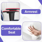 Silla Gamer BestMassage Silla de Computadora para Juegos con Soporte Lumbar y Reposapiés Diseño Giratorio con Ruedas Silla de Oficina para Hogar, Oficina y Juegos