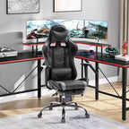 Silla Gamer BestMassage Silla de Computadora para Juegos con Soporte Lumbar y Reposapiés Diseño Giratorio con Ruedas Silla de Oficina para Hogar, Oficina y Juegos