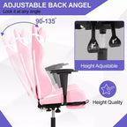 Silla Gamer BestMassage Silla de Computadora para Juegos con Soporte Lumbar y Reposapiés Diseño Giratorio con Ruedas Silla de Oficina para Hogar, Oficina y Juegos