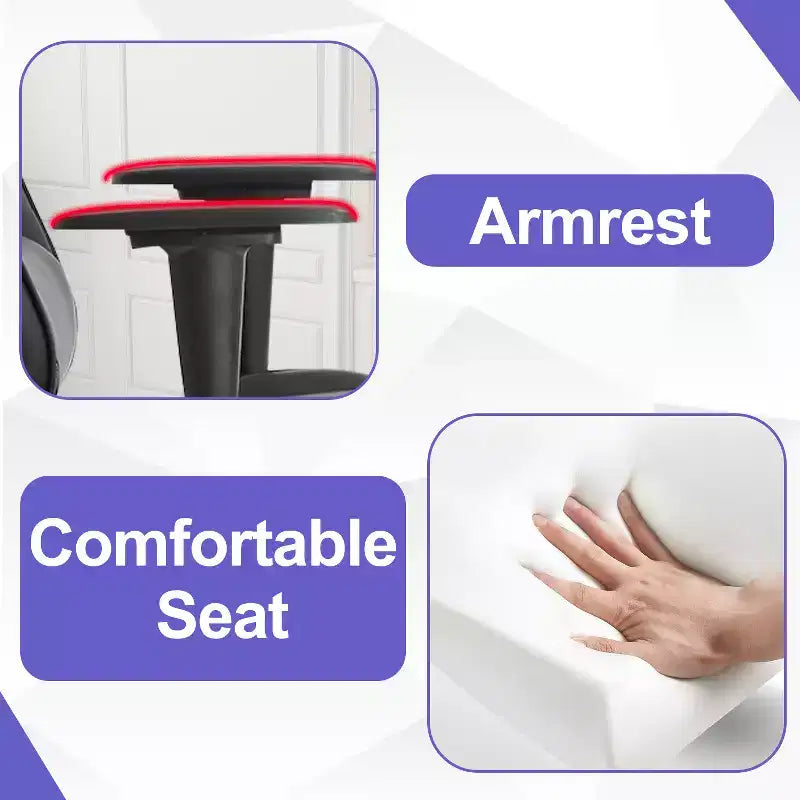 Silla Gamer BestMassage Silla de Computadora para Juegos con Soporte Lumbar y Reposapiés Diseño Giratorio con Ruedas Silla de Oficina para Hogar, Oficina y Juegos
