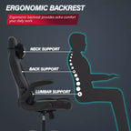 Silla de juego BestMassage Silla de escritorio para computadora con soporte lumbar Tapicería y base de silla giratoria con ruedas para juegos de PC y uso ejecutivo