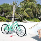 Bicicleta Crucero de 26 Pulgadas, 7 Velocidades Múltiples Colores Hombres Mujeres Bicicleta Crucero de Playa con Frenos V Delanteros y Traseros