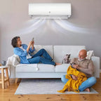 Garvee Aire Acondicionado y Calefacción Mini Split 9000 BTU, Unidad Mini AC con Bomba de Calor y WiFi, 115V, Blanco