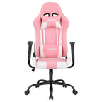 Silla de oficina para juegos BestMassage con soporte lumbar, reposacabezas, reposabrazos y silla de ordenador giratoria con ruedas para PC Gamer
