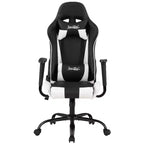 Silla de oficina para juegos BestMassage con soporte lumbar, reposacabezas, reposabrazos y silla de ordenador giratoria con ruedas para PC Gamer