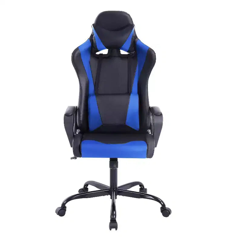BestMassage Silla de escritorio para juegos Silla de oficina Silla de computadora con reposabrazos Soporte lumbar giratorio 360 Silla ejecutiva para adultos