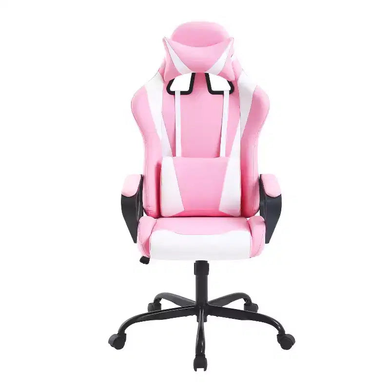 BestMassage Silla de escritorio para juegos Silla de oficina Silla de computadora con reposabrazos Soporte lumbar giratorio 360 Silla ejecutiva para adultos
