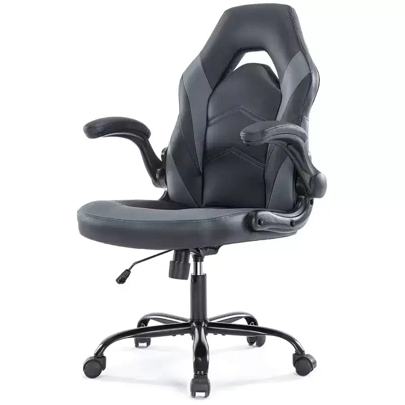 Silla Gaming Ultimate JIONJOY: Ergonómica, Cuero PU, Silla Ejecutiva de Escritorio con Reposabrazos Abatibles
