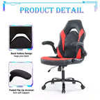 Silla Gaming Ultimate JIONJOY: Ergonómica, Cuero PU, Silla Ejecutiva de Escritorio con Reposabrazos Abatibles