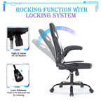 Silla Gaming Ultimate JIONJOY: Ergonómica, Cuero PU, Silla Ejecutiva de Escritorio con Reposabrazos Abatibles