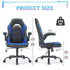 Silla Gaming Ultimate JIONJOY: Ergonómica, Cuero PU, Silla Ejecutiva de Escritorio con Reposabrazos Abatibles