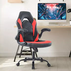 Silla Gaming Ultimate JIONJOY: Ergonómica, Cuero PU, Silla Ejecutiva de Escritorio con Reposabrazos Abatibles