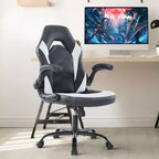 Silla Gaming Ultimate JIONJOY: Ergonómica, Cuero PU, Silla Ejecutiva de Escritorio con Reposabrazos Abatibles
