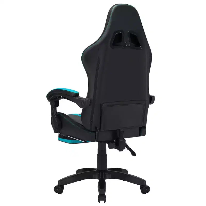 Sillón ergonómico de oficina y gaming Hoffree extragrande con masaje, reposapiés y ajustable para PC
