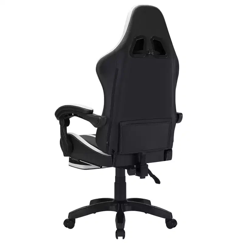 Sillón ergonómico de oficina y gaming Hoffree extragrande con masaje, reposapiés y ajustable para PC