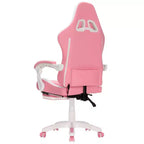 Sillón ergonómico de oficina y gaming Hoffree extragrande con masaje, reposapiés y ajustable para PC