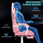 Sillón ergonómico de oficina y gaming Hoffree extragrande con masaje, reposapiés y ajustable para PC