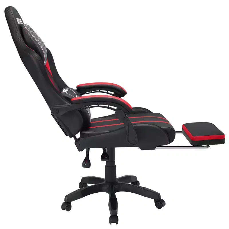 Sillón ergonómico de oficina y gaming Hoffree extragrande con masaje, reposapiés y ajustable para PC