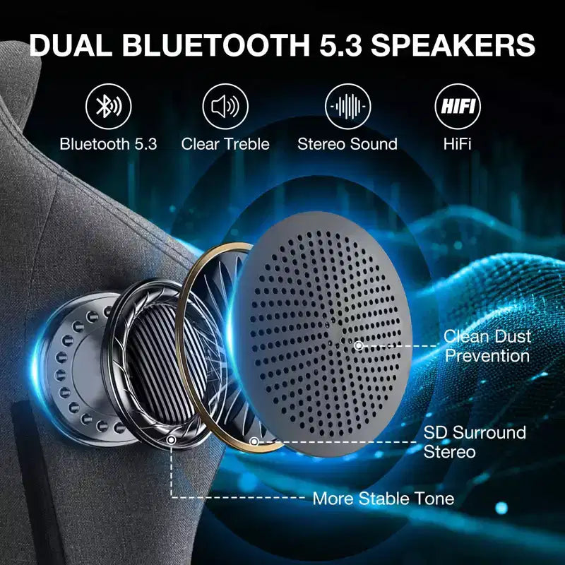 Silla Gaming de Masaje Ergonómica de Oficina para PC Hoffree con Tejido Transpirable, Altavoz Bluetooth y Reposapiés