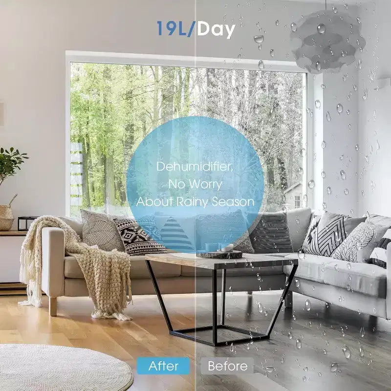 R.W. FLAME Aire acondicionado portátil de 10.000 BTU con control remoto, aire acondicionado 3 en 1 con pantalla digital, temporizador de 24 horas, kit de instalación para el hogar