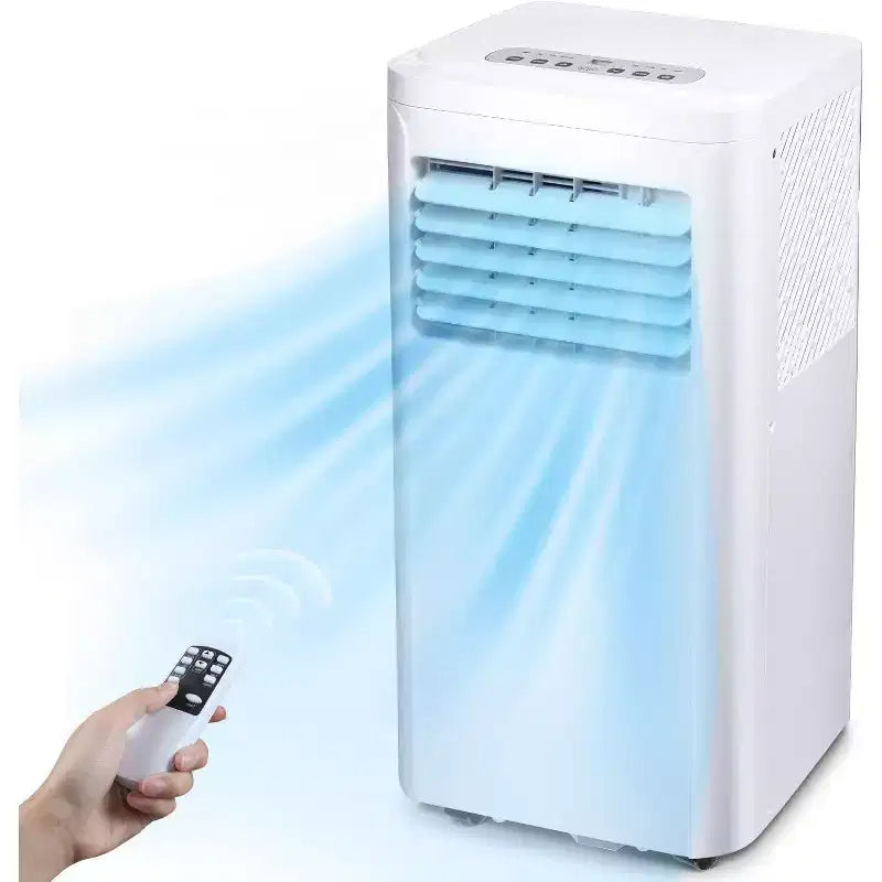 Aire acondicionado portátil R.W.FLAME de 8,000 BTU con control remoto, 3 en 1 con pantalla digital, temporizador de 24 horas, kit de instalación para el hogar