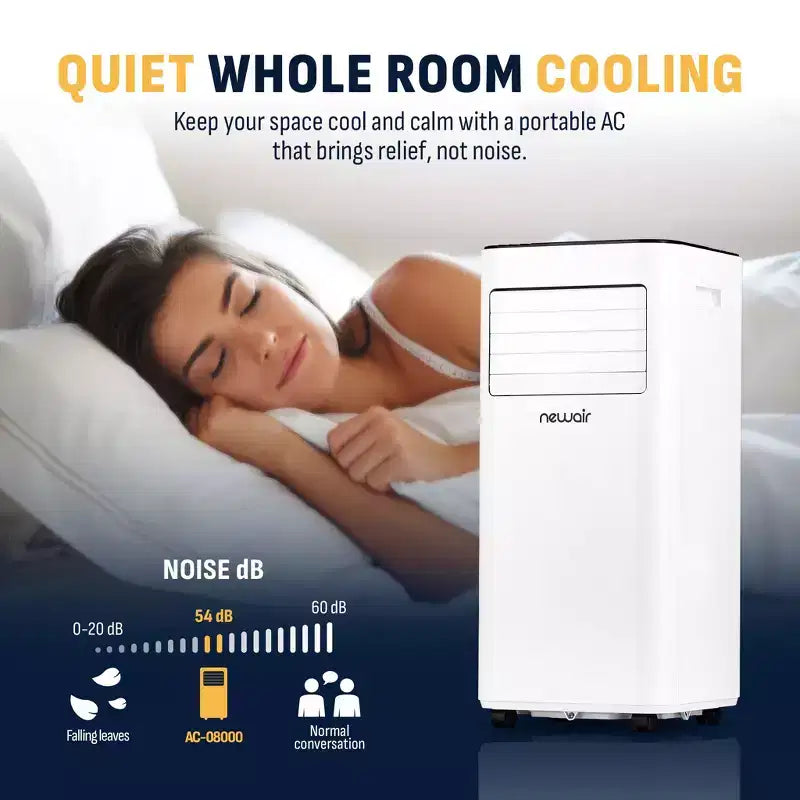 Acondicionador de aire compacto Newair de 8,000 BTU