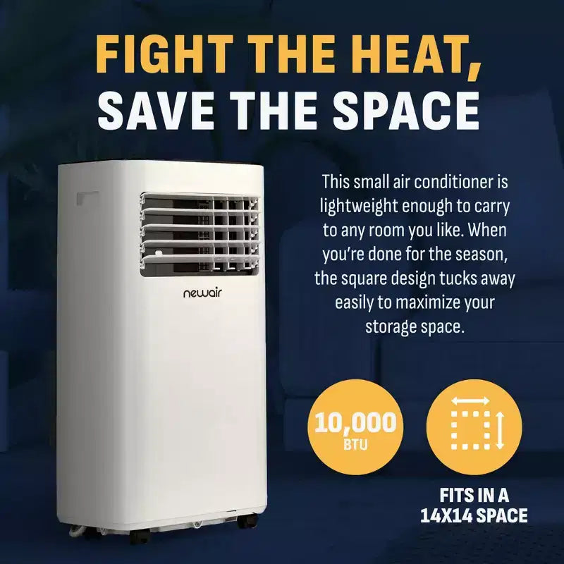 Aire Acondicionado Portátil, Deshumidificador y Ventilador Newair de 10,000 BTU