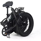 Bicicleta eléctrica para adultos, Ebike plegable con neumáticos gruesos de 20 x 4.0, batería extraíble de 48 V y 7 velocidades, ideal para ir al trabajo