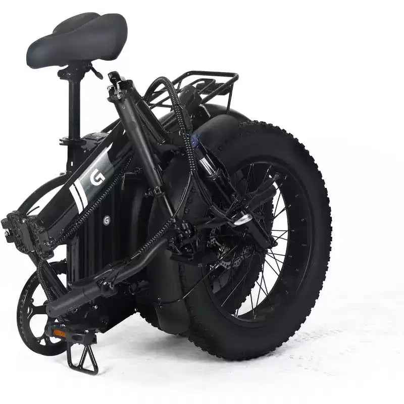 Bicicleta eléctrica para adultos, Ebike plegable con neumáticos gruesos de 20 x 4.0, batería extraíble de 48 V y 7 velocidades, ideal para ir al trabajo