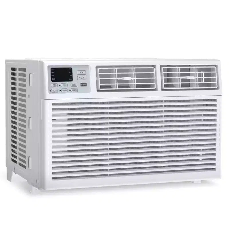 Acondicionador de aire de ventana de 8,000 BTU con control remoto, unidad de CA inteligente de ventana con deshumidificador, ventilador, ahorro de energía, para casa/sala de estar