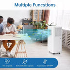 Aire Acondicionado Inteligente Garvee de 10000 BTU con Control Remoto, Enfría Habitaciones de hasta 450 pies cuadrados, Blanco