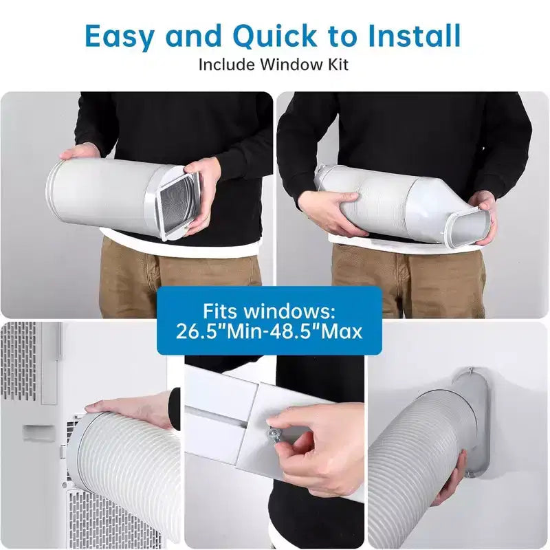 Aire Acondicionado Inteligente Garvee de 10000 BTU con Control Remoto, Enfría Habitaciones de hasta 450 pies cuadrados, Blanco