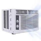 Aire Acondicionado de Ventana Garvee de 5000 BTU con Controles Mecánicos y Filtro Reutilizable, Blanco