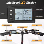 Bicicleta eléctrica plegable portátil Costway 16 con motor sin escobillas de 650 W de pico