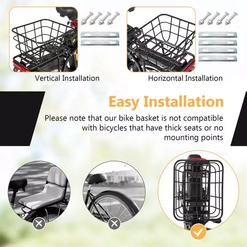 Bicicleta eléctrica plegable portátil Costway 16 con motor sin escobillas de 650 W de pico